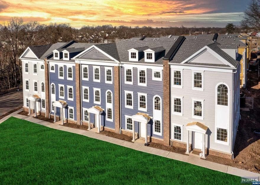 Sales Office tel: 201-431-5025 New Construction! Parkside Lane at Teaneck. Florida model. This open floor plan features a large kitchen/dining room, open to an outdoor deck to the rear of the home, and a large family room, all on the second floor with 10' high ceilings. A gourmet kitchen option is available. This home includes front and rear first floor entrances, nine foot first floor ceilings, two closets, a powder room and a recreation/flex room. An optional first floor office with full bath is available for this home. The third floor includes nine foot ceilings, three bedrooms including a master suite with dual walk-in closets. Also located on the third floor is the laundry room, two full baths and linen closet. All homes are twenty-four feet wide. Teaneck boasts a diverse population, great shopping, numerous parks and playgrounds, with easy access to New York City via the George Washington Bridge.