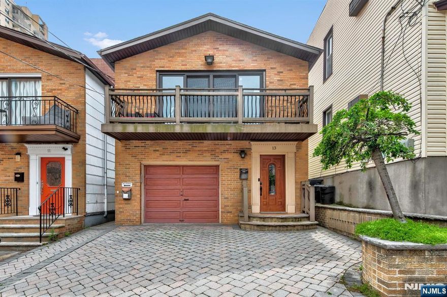 Steps to Blvd. East with NYC bus & Ferry services & strolls along the River and the NYC Skyline. Beautifully renovated w/ Private front entry on 1st fl. w/laundry, closet, & 1 car attached garage plus one car in driveway. You go up the open stair to a large Liv.Rm. w/electric fireplace, Large Balcony, dinning area, Open Kitchen, Primary Bdrm. w/Full Bath, 2 add'l Bdrms, Full Bath. Application and credit report is required. Credit scrore must be at least 675 and annual income must be 3X the rent or at least $108,000, Tenant pays all utilities, 1 month realtor fee, 1.5 Security Deposit.