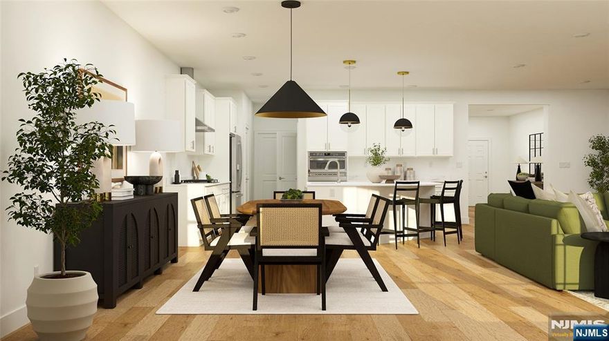 Celebrate the holidays in a brand new home at The Ridings at Oakland. New construction home in Bergen County available for a quick move in! This new townhome spans two floors, offering a perfect blend of comfort and style. The heart of the first floor is an inviting Great Room with a cozy corner fireplace. It flows seamlessly into the gourmet kitchen and adjacent breakfast room, ideal for both entertaining and everyday living. Upstairs, a central loft provides a versatile space. It is surrounded by two secondary bedrooms and the owner's suite, which offers a private retreat complete with an adjoining bathroom and two walk-in closets for ample storage. A finished basement with full bath and included deck provide space for a additional outdoor living space.