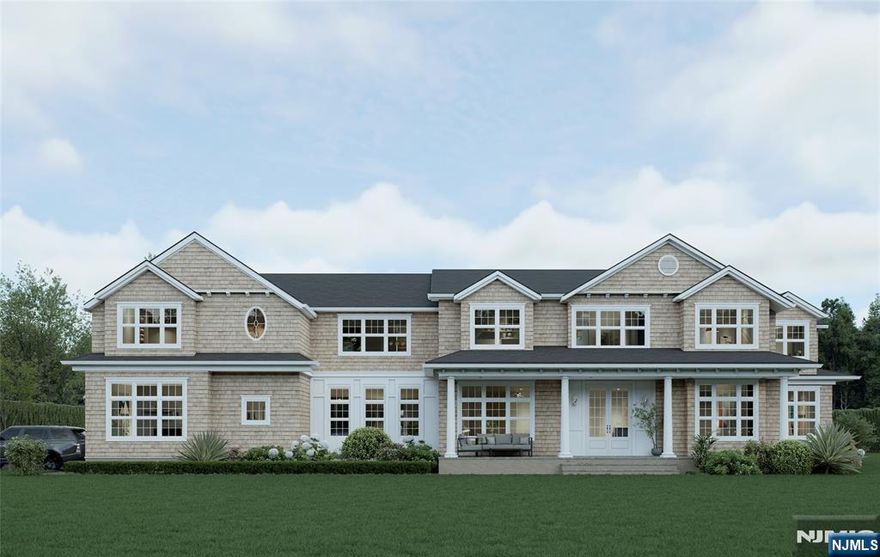 Set on 2 serene acres at the end of a prestigious Franklin Lakes cul-de-sac, this brand-new Hamptons-style estate is poised to deliver a true backyard sanctuary upon completion. The grounds are planned to feature a private tennis / sports court, a heated saltwater gunite pool with spa & sun deck, a cabana with kitchenette & golf simulator, a bluestone patio, a covered patio with gas fireplace, offering the ultimate setting for both relaxation & entertaining. The residence itself will span 10,000+ sq ft across all levels. Designed by renowned architect Dan Dâ€™Agostino, ensuring every detail reflects sophistication, style, and timeless craftsmanship. The 1st level will feature a gourmet kitchen with a double islands, formal living and dining rooms, study, guest suite, and a breathtaking great room. The 2nd level is set to include 5 en-suite bedrooms, highlighted by a lavish primary suite & expansive bonus room. The fully finished basement will offer a family room, theater, gym, & home office, creating versatile spaces to suit every lifestyle. Completion is anticipated by the end of 2026, with opportunities still available to customize and make this extraordinary residence uniquely your own.