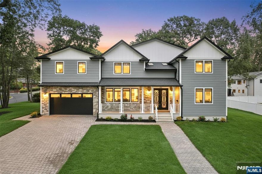 Luxury new construction in Oradellâ€™s highly desirable Latchstring section, featuring 5 bedrooms, 7 baths, and approximately 6,900 SQFT of sophisticated design set on existing foundation. A bluestone porch welcomes you into a grand two-story foyer that seamlessly opens to a spacious, open-concept layout featuring a living room, family room, dining area, and modern kitchen with quartz countertops and top-of-the-line appliances. The 1st floor also includes a versatile den, home office, ensuite bedroom, and a powder room. Upstairs, the primary suite boasts a spa-like bathroom, an oversized walk-in closet, and a private balcony. Enjoy entertaining and unwinding in the finished basement featuring a home theatre with a 120 in. screen, kitchen/bar, a gym, and 2 rec rooms. Other features include 9+ ft ceilings, designer tile in all bathrooms, 2nd level laundry, 4 HVAC zones, a 2-car attached garage, exterior cameras, Anderson windows, and oversized closets throughout. Near the NYC-bound train and express bus, while being in one of NJ's leading school districts. A must see!