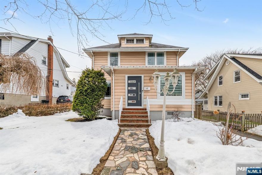 Beautifully renovated and modern Colonial in the heart of Rochelle Park offering 2 bedrooms and 1.5 bathrooms. The main level features a bright open-concept layout with a stylish, newly renovated kitchen showcasing two-tone European-style cabinetry, stainless steel appliances, and a breakfast bar with sleek quartz countertops. The kitchen flows seamlessly into the living and dining areas, creating an ideal space for both everyday living and entertaining. A dedicated home office and a renovated powder room complete the first floor. Upstairs you will find two generously sized bedrooms and a fully renovated full bathroom. Additional features include an unfinished basement offering great storage or future potential, a long driveway, and a nice flat backyard. Low taxes and a prime Bergen County location with easy access to shopping, restaurants, and major highways make this home an excellent choice.