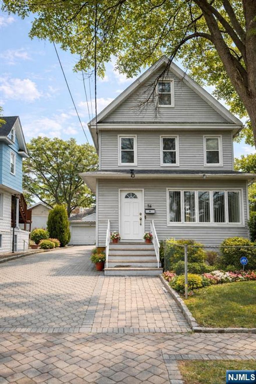 Excellent investment opportunity in Ridgefield Park! This well-maintained two-family property offers immediate income potential with two rental units. The 1st floor unit offers a large living room, kitchen, 2 bedrooms, 1 full bathroom, access to the unfinished basement with washer/dryer hook-ups and back entry to a nice backyard. The 2nd floor unit has a spacious living area, kitchen, full bath and separate bedroom on the 3rd floor. The property offers low operating costs with the owner paying for heat, hot and cold water. Cooking gas and electric is separately metered and paid by tenants. Additional highlights include a newer boiler and furnace (less than 4 years old), newer windows and lots of parking including a detached 2 car garage plus a long driveway that can accommodate 4 vehicles. Regular 50 x 100 lot. First floor tenant is month-to-month; 2nd floor vacant, offering flexibility for owner-occupants or investors seeking vacancy at closing. Convenient location for commuters close to all major highways and 1 block away to the closest bus stop (157 & 168) into Manhattan for a quick & easy commute! Home is being sold as-is.