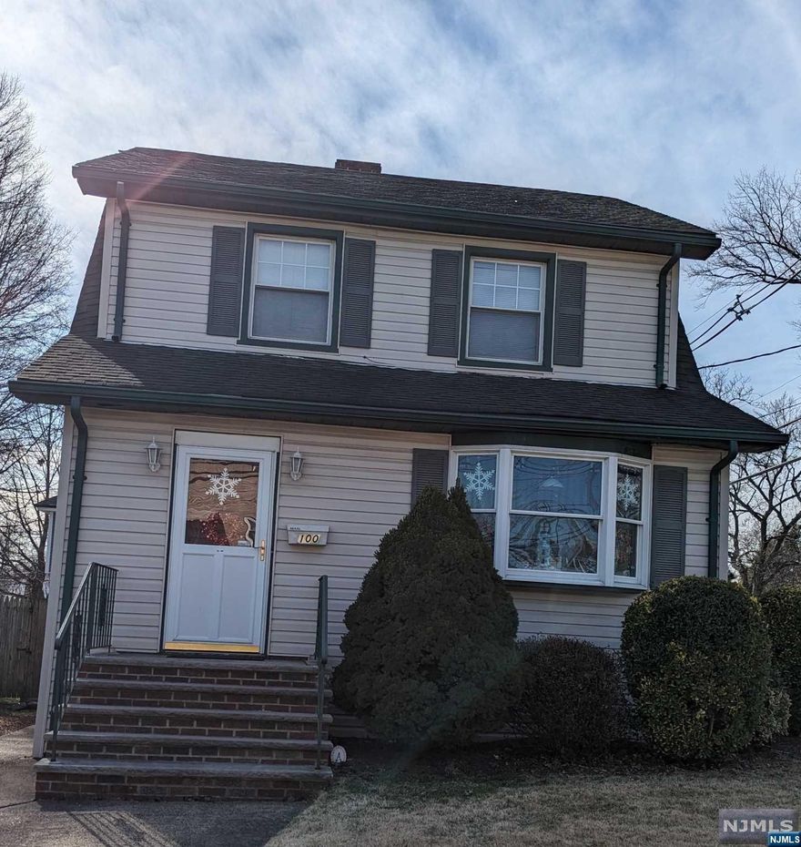 This is a well maintained original home with good bones in need of cosmetic updating or build a new house on this corner lot. Original hardwood flooring. Located on a quiet street with a back yard and a single detached garage. Conveniently located near NYC Bus, GW Bridge, all major highways (46, 80 & 95), shopping, restaurants and house of worship. PROPERTY IS BEING SOLD AS-IS. House is heated by oil.