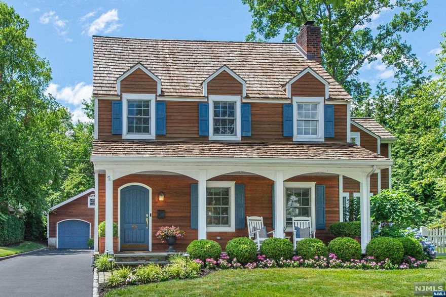 Welcome to this enchanting English Colonial nestled in one of the most bucolic streets of Upper Montclair w/ direct access to 121+acres of park just at the end of the cul de sac!The house was fully renovated in 2008 and features updates such as multiple zone CAC,gas fireplace,Nest system&custom made build-ins.Step into a large LR adjacent to a formal DR and convenient powder rm.The rest of the floor boasts into a massive kitchen featuring high-end SS appliances such as Viking & Thermador and an oversized island which overlooks the incredible fam rm,wet-bar & office nook.Newer sliding door allows direct access to the exterior patio for the ultimate in-entertaining.On the 2nd fl primary bedrm w/ en-suite bathrm w/ double vanity+a luxurious steam shower.On the same flr,2additional beds and spa-like bathrm.Huge lower level offers rec rm,playrm,laundry rm+another full bath.2car garage w/ loft,generator hookup and blacktop driveway outside.NYC direct bus and Upper Montclair steps away!