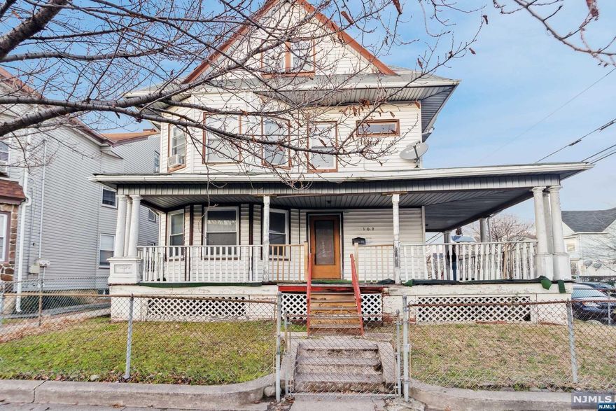 TWO FAMILY HOUSE LOCATED IN THE QUIET RESIDENTIAL AREA IN PATERSON, CLOSE TO SHOPPING, NEW YORK TRANSPORTATION, CLOSE TO SCHOOLS. FIRST FLOOR 3 BEDROOMS, LIVING ROOM, EATING KITCHEN, FULL BATH. THE SECOND FLOOR, 3 BEDROOMS, LIVING ROOM, EATING KITCHEN, FULL BATH. THIRD FLOOR, 3 BEDROOMS, LIVING ROOM, KITCHEN, FULL BATH AND THEN YOU GO BASEMENT 3 ROOMS, LIVING ROOM, KITCHEN, FULL BATH AND THEN SEPARATED ENTRY, SEPARATED ELECTRICAL AND SEPARATED GAS, TWO CARS GARAGES DETACHED, PARKING FOR 6 CARS.