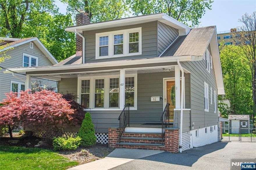 House Hunters...start your engines! This light & bright side hall Colonial has tons of space & all the right features that turns heads! Charming Front porch & gorgeous hardwood floors throughout. 1st floor features living room with wood burning fireplace, dining room & spacious eat-in kitchen w/SS appliances. 1 Bedroom on the 1st fl w/full bath plus a Den or office off kitchen. Upstairs there are 3 MORE bedrooms, 2 of them feature a walk-in closet, an office (5th bedroom if needed) plus a full bathroom. Finished Walk-out Basement (handicap accessible) with HUGE recreation room, laundry, ANOTHER full bath and plenty of storage! Huge composite style deck that leads to the flat rear yard which is fully fenced in & has great space! Two Large storage sheds. Entire Home has just been freshly painted in and out & hardwood floors re-finished!! The West Caldwell lifestyle features convenient access to the best restaurants and pubs in Caldwell's famous downtown, top rated schools, parks, 2 town pools, NYC transportation, free summer concerts at the Gazebo and so much more!