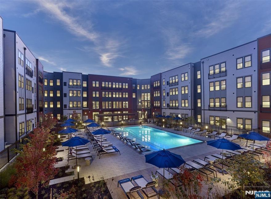 Welcome to CANTERLY PLACE, Livingston's newest luxury rental community! This stunning 1-bedroom, 1-bath residence offers a chef-inspired kitchen with quartz countertops and stainless-steel appliances. Pamper yourself in a tranquil tiled bathroom. Enjoy sunlit living spaces with soaring ceilings and oversized windows. Walk-in closets and in-unit laundry complete this modern apartment. CANTERLY PLACE raises the bar with amenities for work, life, and play. The beautifully designed common areas include a 24/7 concierge, lobby lounge, state-of-the-art fitness center and yoga room, sports simulator, clubroom, library, co-working space, coffee lounge, private dining and many more thoughtfully curated indoor amenities. Three courtyards feature a resort-style in-ground pool, cozy firepits, a Zen garden, and designated BBQ grill space. Residents will also enjoy 3 pickleball courts, a full-size basketball court, dog park, playground, community garden and walking trail. EV charging stations and a secure parking deck provide effortless living. Situated in a top-rated school district, CANTERLY PLACE offers easy access to major highways, public transportation, shopping, and dining.