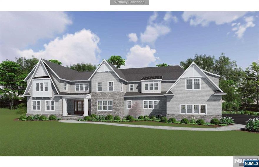 Stunning New Construction located in the exclusive West Gate of Urban Farms. This custom built 5 bed, 6.5 bath colonial will span over 7,700 sf plus additional 3,800 sf of finished basement & will feature cedar shake siding w/ 10' ceilings on main floor & lower level. Enter into the 2 story entry foyer which leads to the dining room w/ butler's pantry, gourmet kitchen w/ island that opens to spacious great room w/ fireplace, home office, en-suite bedroom w/ full bath & 4 car garage. 2nd level offers large primary suite w/ custom closets & luxurious bath w/ radiant heated floors plus 3 more en-suite large bedrooms, laundry & bonus room. Enjoy the lower level w/ rec area, gym, golf simulator/media area w 11' ceilings, full bath & access to backyard which features a covered porch w/ heat & fireplace, built in grill area & salt water pool. Designed by renowned Z+ Architects & built by a local premier builder, this fantastic home is close to Indian Trail Club & NY transportation.