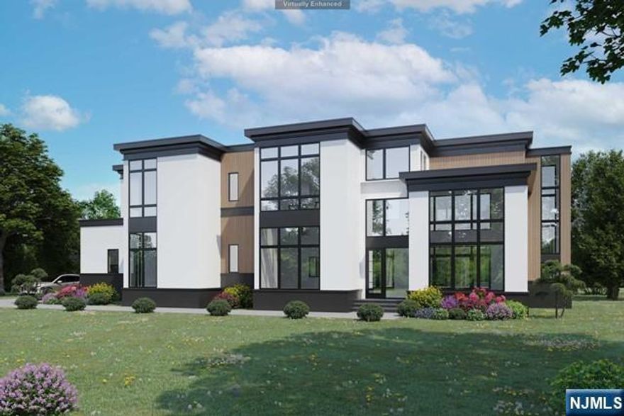 48 Meadow, a masterpiece of contemporary design situated on .7 acres in Demarest...this one-of-a kind home immediately transports you to a level of world-class beauty, serenity, and tranquility from the moment you enter. 12' Ceilings on Main Level w 2 Story Foyer, Library/Study, Formal Dining Room, Modern Kitchen w Subzero/Wolf Appliances, 2 Story Great Room, Guest Suite w Full Bath, Outdoor Covered Patio w Fireplace, and 3 Car Garage...10' Ceilings on Bedroom Level, Primary Bedroom w Sitting Room, Fireplace, Outdoor Terrace overlooking Yard, Two Expansive Walk In Closets w Islands, and Spa Like Bathroom, In addition to three ensuite bedrooms w walk in closets....10' Ceilings in Basement complete w open recreation room, movie theater, bar, powder room, gym, additional bedroom, and full bath. Additional options include adding circular driveway, elevator, pool, cabana, and outdoor kitchen...Completion Date August 2024.