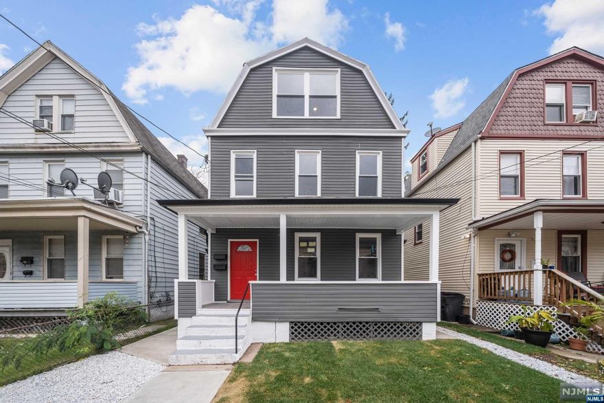 COMPLETELY RENOVATED - COMPLETELY MOVE-IN-READY! Very Large and VACANT 2 Family Home in the heart of Bloomfield! Unit 1 features 2 bedrooms & 1 bathroom plus Kitchen / Dining Area & Living Room. Unit 2 is DUPLEX STYLE and sprawls across the 2nd and 3rd floors, featuring 4 bedrooms and 2 bathrooms. Laundry in the basement. Charming Front Porch and Nicely Sized Backyard. EVERYTHING IS BRAND NEW - new kitchens with granite countertops, SS appliances, and white cabinetry. New flooring, New bathrooms, etc! Amazing Location... extremely close to downtown Montclair, Glen Ridge, area hospitals, transportation into NYC, and all major highways.