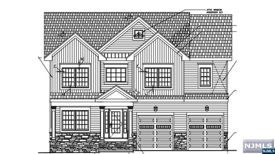 Brand New Construction by Max Homes NJ. Modern Farm House Design w/Clean, Classic Elements & Exceptional Quality. Quiet Neighborhood. High End Craftsmanship and 9ft ceilings throughout. Grand Foyer welcomes you w/ impressive 2 Story entry with detailed Herringbone HW floors, Formal LR & DR, Family Room w/gas fireplace and a First Floor Guest Suite. Gourmet Kitchen w/high end SS appl package, Pantry Storage, Quartz Island & Beautiful Cabinetry. Large Mud Rm w/storage, Powder Rm and access to 2 car attached garage. Second floor Grand Primary Suite w/tray ceilings, 2 WIC's & Spa Bath w/soaking tub. Three additional Secondary Bedrooms, an Office/Nursery, 2 Hallway Baths & Laundry complete 2nd floor. Finished Walk-out Basement w/9ft ceilings, 7th bedrm/Gym, Full Bath, 2nd Laundry Rm, Rec Room & Wet Bar w/Wine Frig. Landscaping pkg includes Paver Patio, BBQ Gas Line and Privacy Fence. Over 4600 sq ft of finished living space. Estimated completion August 2023. Make this YOUR DREAM HOME.
