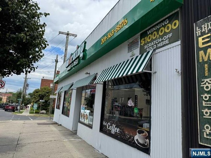 Well established grocery market/deli in the heart of Palisades Park on Broad Ave. This mart and deli is a staple of Palisades Park downtown offering all things from quick convenience to full grocery shopping options. Place of business operation offers 2,000 square feet on the main floor along with a 2,000 square feet basement. The space also offers a full kitchen with ventilation hood system and refrigeration system already installed. Tremendous amounts of daily traffic with commuters and local residents passing by constantly.