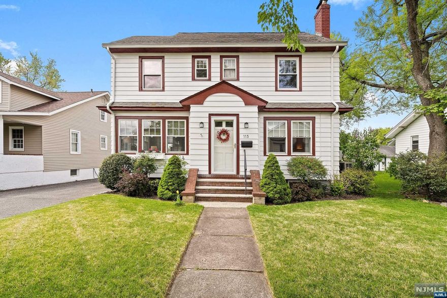 Move right in to this classic Maywood colonial with its beautiful updates and impeccable design! Newer tile entry foyer with French door leads to the elegant LR with wood-burning fpl flanked by two stained glass windows. The LR is open to a sun-filled sitting rm/den and spacious formal DR. Beautifully renovated kit w/granite counters, sub zero fridge and access to incredible screened porch, ideal for year round outdoor entertaining! The 2nd flr boasts renovated bthrm and three large BRs, each with ample closet space incl two cedar closets. Fin 3rd flr is an unexpected bonus with endless possibilities for a guest rm, play rm, home office. Add'l features incl HDWD flrs, replacement windows, five ductless cent air/heating units, detached garage, full unfin basement w/great future pot'l, 200 AMP elec, nwr furnace, and whole house water filtration system. Fantastic location is super close to express NYC transp and Maywood's charming Pleasant Ave for local shopping and dining!