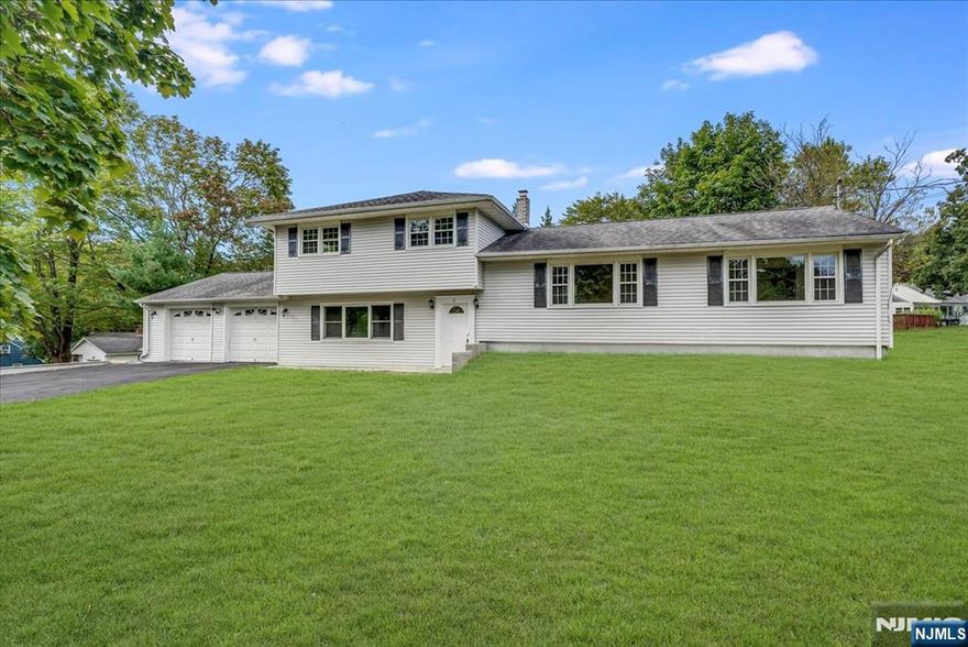 Set on a spacious multi-level layout, this updated Roxbury home combines generous square footage with standout features inside and out. Step through the entry and find a versatile front room, a main-level bedroom, laundry, and full bath. Just a few steps up, an expansive living and dining area opens to a bright sunroom with a working jacuzzi and direct access to the deck, perfect for relaxing or entertaining. The renovated kitchen has modern finishes that anchors this level, while upstairs offers three comfortable bedrooms and a refreshed full bath. The finished lower level adds incredible flexibility with a large rec room and another full bath.Recent updates include new two-zone central air, refinished hardwood floors, upgraded lighting, and a fully renovated kitchen and bathroom. Outside, enjoy a deck overlooking the in-ground pool, a shed for storage, and front and side yard space. Conveniently located near Routes 10 and 46, shopping, dining, and everyday conveniences are just minutes away.With its size, thoughtful improvements, and lifestyle amenities, this home presents an excellent opportunity in a sought-after location!