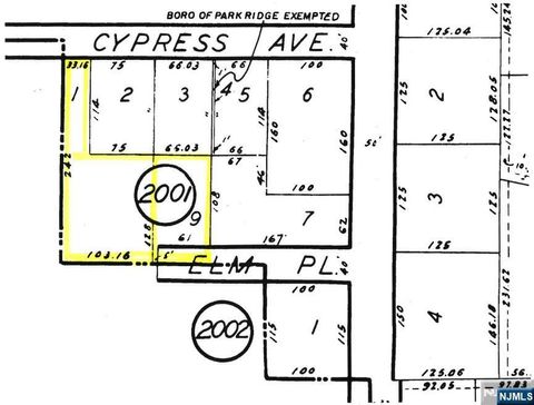 Elm Place Park Ridge NJ 07677