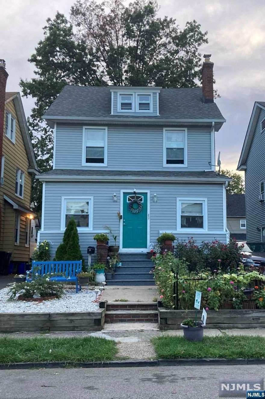 Features include an enclosed porch, formal dining room, spacious dine-in kitchen with recessed lights; 5 bedrooms including a loft style bedroom. The home also has 3 full bathrooms. This home has a full, finished basement with a separate entrance. The spacious fenced-in backyard offers privacy and a great place for entertainment. The backyard shed is included in the sale of the home. New furnace and water heater. The vinyl siding has been updated. This home is near public transportation to NYC. Property will be sold as-is. Sale of this property is contingent on the seller finding a home.