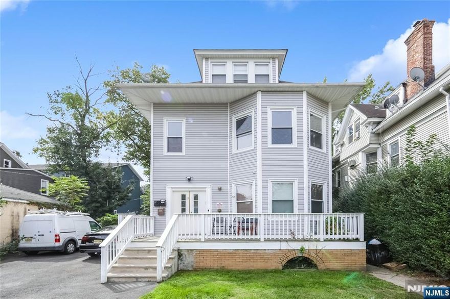 Back on market, buyer couldnt perform. Welcome to this beautifully renovated 3-family home in the heart of Downtown East Orange. Fully updated in 2020, each unit features new kitchens with modern cabinetry, granite countertops, and stainless steel appliances, along with stylish new bathrooms and new laminate floors throughout. This turnkey property offers separate utilities for each unit and central air and heat, ensuring low maintenance and maximum comfort for tenants and owners. All major systems, plumbing, and electric were upgraded during the renovation. The exterior is clean and well-maintained, with a private backyard and 4 car off-street parking. Located just 9 short minutes walking from direct NYC Transit, close to all major highways, shopping, and dining this is a commuter's dream with quick access to NYC from multiple direct line train stations.