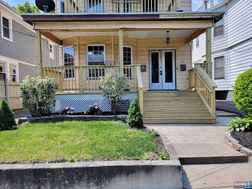 Large 2 family total gla 2196 sq.ft. 6 Br and 4th rm with finished additional 3rd flr with summer kitchen and full bathrm. Also another full bathrm in basement with partially finished rooms. There is long driveway 3 car width covered parking in backyard. located convenient to all - only few blocks away from school and very to close major hwy and NYC public bus stop and NJ train station. also close to downtown for shopping, retail, grocery and restaurants. Near two golf courses, Turtle back zoo, Eagle Rock Reservation and Essex Green Shopping Center. To help visualize this home's floorplan and to highlight its potential, virtual furnishings may have been added to photos found or enhenced in this listing. Strictly sell as is. Buyer is responsible to obtain C.O. and any city required inspections and fees. Financial available; cash, hard money or Rehab loan only.