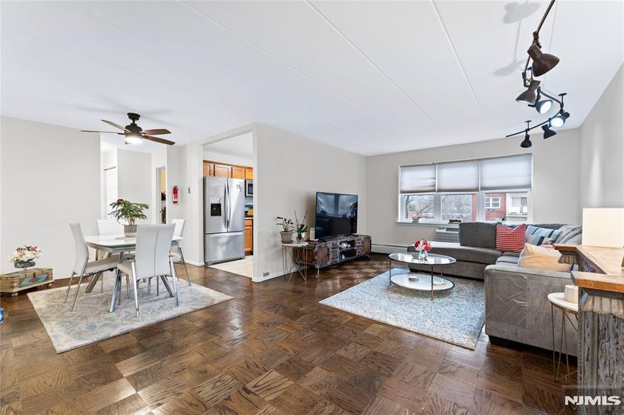 Welcome to Residence 5G at 25 Jefferson Street, a beautifully updated 1-bedroom, 1-bathroom condo in the desirable Aegean Towers. Spanning 759 sq. ft., this spacious unit features a bright and airy layout, an updated kitchen and bathroom with modern finishes, and a sunlit living area perfect for relaxing or entertaining. The generous bedroom offers ample closet space, and a dedicated parking spot is included for added convenience. Located in Hackensackâ€™s Fairmount section, this well-maintained, elevator building offers unbeatable convenience with the NJ Transit bus stop right in front and the nearest train station just 0.5 miles away, making commuting to NYC and beyond effortless. With easy access to major highways, shopping, dining, and parks, this move-in-ready gem wonâ€™t last longâ€”schedule your private tour today! Heat, hot water, and cold water included in HOA.