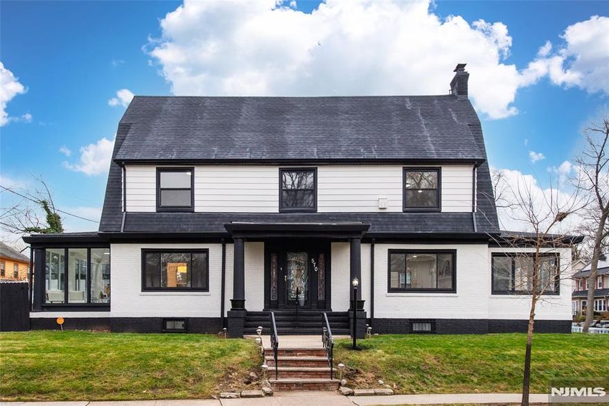 Stunning, Fully Renovated Corner Colonial in Tuxedo Park, South Orange. Welcome to 570 Cameron Road, a beautifully re-imagined single-family home set in one of Essex County's most sought-after communities. This charming custom corner colonial perfectly blends timeless architecture with modern elegance and refined comfort. Step inside to discover sun-drench, spacious living areas that flow seamlessly, ideal for entertaining, working from home, or relaxing in style. Gorgeous hardwood floors and a lovely, functional fireplace in the living room. The chef's kitchen is a showstopper, featuring custom cabinetry, Quartz counter tops, and premium finishes. The Master bedroom offers thoughtful design details, including a modern ceiling light with fan and a dedicated makeup counter. Exudes luxury, highlighted by the suite's stunning spa-like bath complete with a freestanding soaking tub and an advanced LED Panel Tower Shower System with multiple body jets, rainfall features, and a sleek tub spout. The finished basement adds exceptional functionality with a full shower bath, new washer and dryer, two large walk-in closets, and abundant storage. This move-in-ready masterpiece offers the ideal balance of suburban tranquility and urban accessibility, set on a quiet street just minutes from the Midtown Direct train station, Seton Hall University, So Orange Performing Arts Center, downtown dining and shops, parks, and major highways. A Must See!!!! This won't last long!