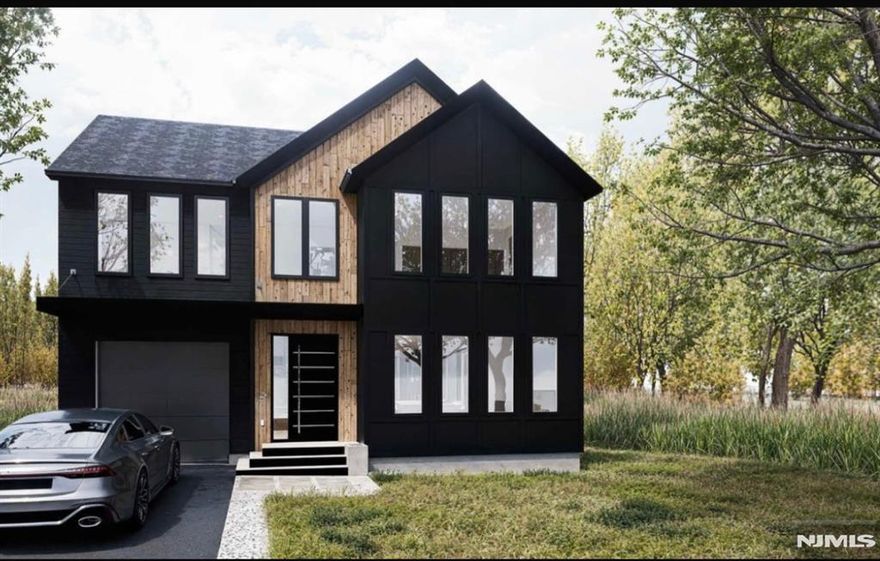 Situated on nearly half acre on one of Norwood's most desirable streets, this stunning 5 BR residence blends modern architecture with curated design. Main level features hardwood floors throughout, 9 ft ceilings, open floor concept perfect for entertaining. Highlights include chef's kitchen, first floor bedroom suite & seamless access to private deck and backyard. Second level features bedroom, full bath, en-suite bedroom and en-suite primary bedroom with WIC. Completing this level are a convenient laundry room and designated office space. Attached single car garage and nearly 4000 sq ft of total living space. Designed and built by Moka Method, an established and reputable builder known for exceptional craftsmanship and design. Completion date June 2025. Text or call listing agent for details and showing appointment. Mia Hur 201.658.5708