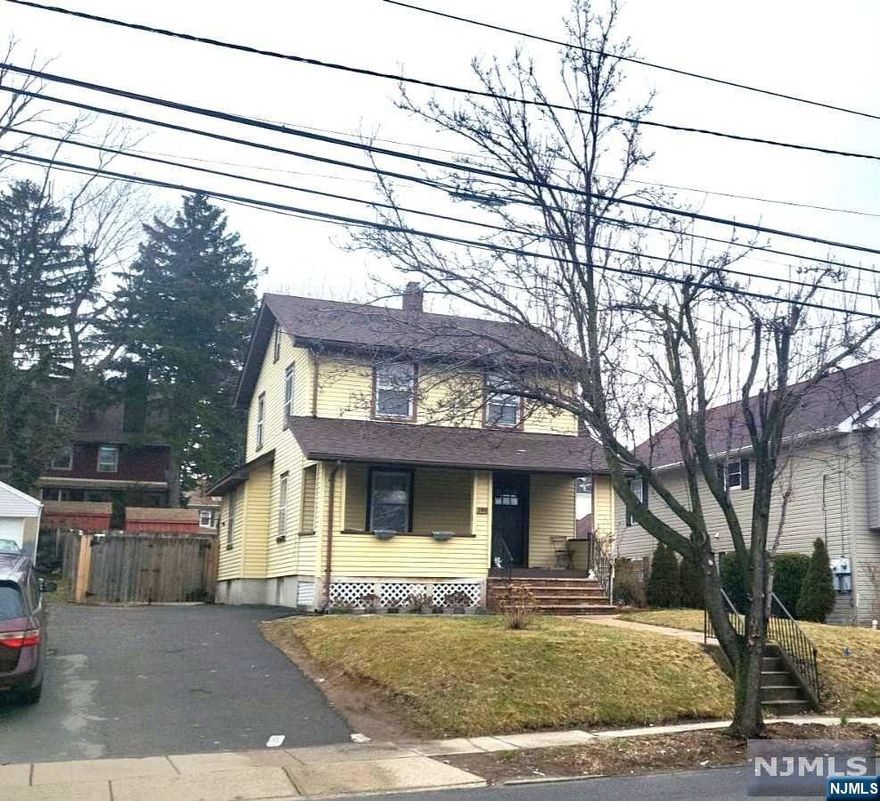 Colonial style house, located at Fairmount section of Hackensack, 6750 sf lot with a nice front open porch and backyard deck to enjoy and relax after work. Parking space for more than 5 cars. Roof replaced in 2020. Kitchen updated 2020, stainless steel appliances, granite countertop, light fixtures. House was rented for 2 years, and it is sold as is. Appliances as is, basement fridge, washer/dryer are not new but still functioning. Fireplace never been in use. Close to bus/transportation, hospital, schools, and major highways. Owner holds a Real Estate License.