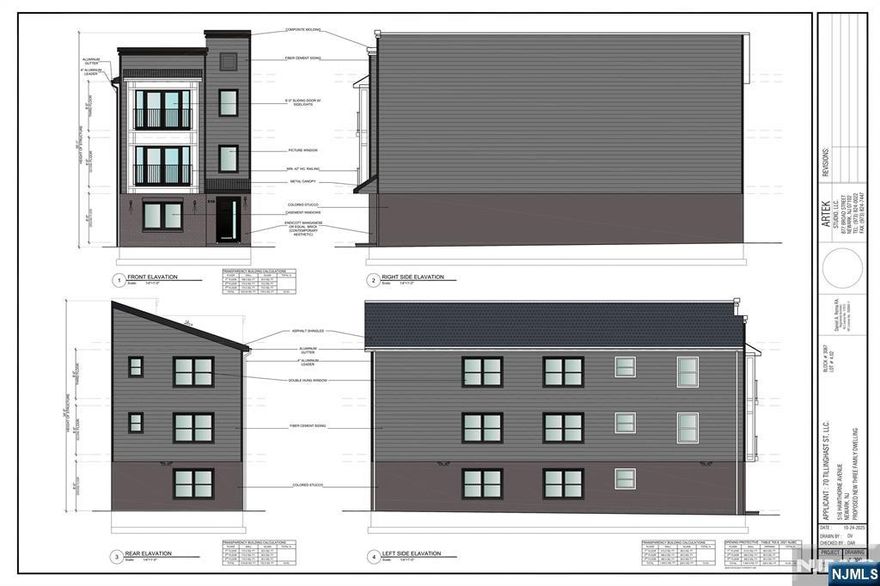 This three family house boasts nine bedrooms and six bathrooms and each unit offers a built in laundry. This brand new property is equipped with a sprinkler system and each apartment has its separate gas and electric meters. Each apartment features three beds and two bathrooms and the same rent amount across the board. This ultimate income producing property should pick you business acumen. The property is currently under construction with an estimated completion date of June 20th 2026.This brand new property will enjoy a five years tax abatement. Go show and please exercise some precaution while visiting the property.