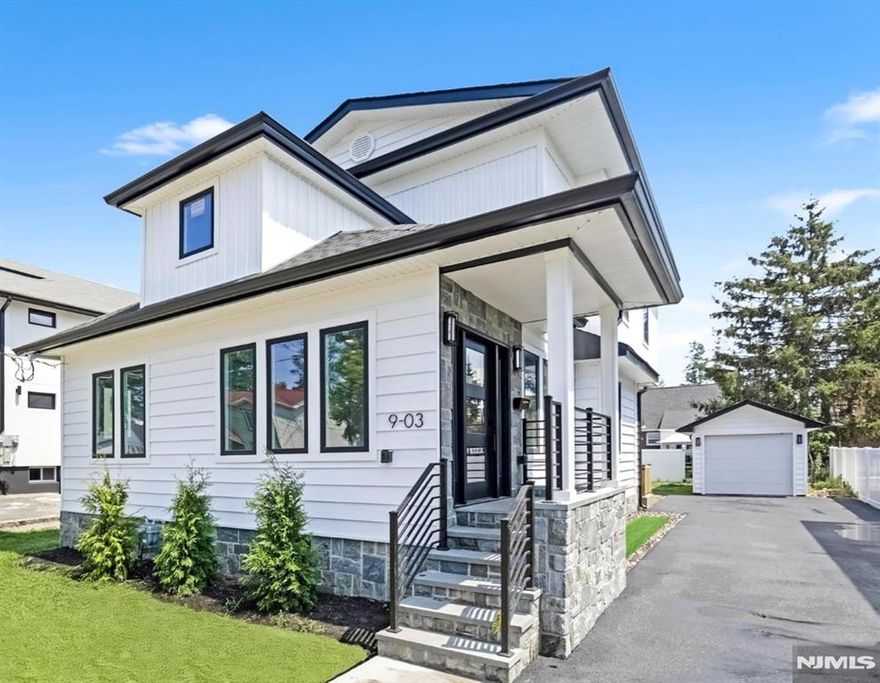 Introducing your dream home in Fair Lawn! This stunning, newly constructed residence features 4 bedrooms and 4.5 baths, seamlessly blending modern elegance with functional living. The first floor showcases a spacious open floor plan, ideal for entertaining, with high-end finishes that radiate luxury. The primary suite on the first floor boasts stunning coffered ceilings, creating a serene retreat. Upstairs, 10-foot ceilings enhance the inviting atmosphere in three well-appointed bedrooms. The junior suite provides a private haven, while the two additional bedrooms share a convenient Jack and Jill bath. The finished basement offers a versatile bonus spaceâ€”perfect for an office, gym, or play areaâ€”complete with a full bath and ample storage. Nestled on a quiet, wide street near shopping, houses of worship, "Blue Ribbon" schools and public transportation, this home combines tranquility with unbeatable convenience.