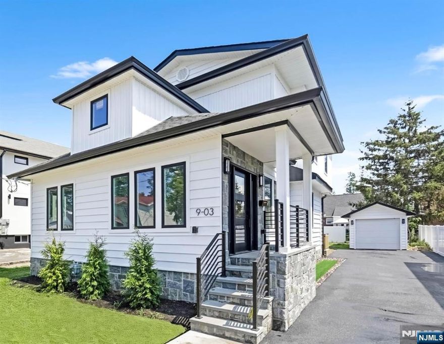 Introducing your dream home in Fair Lawn! This stunning, newly constructed residence features 4 bedrooms and 4.5 baths, seamlessly blending modern elegance with functional living. The first floor showcases a spacious open floor plan, ideal for entertaining, with high-end finishes that radiate luxury. The primary suite on the first floor boasts stunning coffered ceilings, creating a serene retreat. Upstairs, 10-foot ceilings enhance the inviting atmosphere in three well-appointed bedrooms. The junior suite provides a private haven, while the two additional bedrooms share a convenient Jack and Jill bath. The finished basement offers a versatile bonus spaceâ€”perfect for an office, gym, or play areaâ€”complete with a full bath and ample storage. Nestled on a quiet, wide street near shopping, houses of worship, "Blue Ribbon" schools and public transportation, this home combines tranquility with unbeatable convenience.