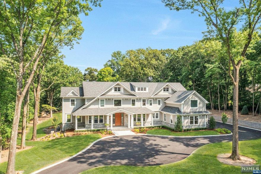 2 ACRES!!!Nestled in the heart of Franklin Lakes and situated on 2 perfect acres of beautifully manicured land. Just completed, one of a kind 11,000 square foot trophy property offers luxury living at its best. Designed by Mark Braithwaite AIA with concrete foundation and steel construction provides the highest level of structural performance. Grand two-story foyer with dramatic stairwell is flanked by an upscale dining room. Step inside and experience design of the cantilevered glass Great Room anchored by oversized fireplace opens to the kitchen with custom cabinets and large Dekton waterfall island. An open layout delineates spaces w/intricate ceiling detail and custom fixtures. Beautiful primary bedroom suite is a tranquil retreat with fireplace, luxurious spa bathroom and custom walk-in closets.Finished lower level offers media room, GYM, sauna and steam shower. The outstanding quality and exceptional design of this showcase home is guaranteed to surpass all expectations.