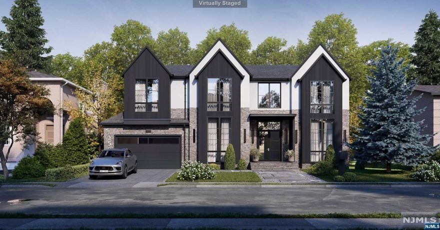 Stunning BRAND NEW construction Fort Lee masterpiece. Built by TOP Local Builder, with a portfolio of past projects that speak for themselves. PRIME BLOCK, surrounded by high value homes. Home will feature 6 bedrooms and 6.5 bathrooms. Grand 2 story entrance foyer. Designer Kitchen to feature Subzero / Wolf / XO professional grade appliances & oversized center island. Kitchen will be open-concept to breakfast room & family room - perfect layout for gathering. Bedroom on first floor to make perfect guest room. 10 foot ceilings on 1st level. Custom woodwork throughout with casings around doors, windows, base moldings, & coffered ceilings. 2nd level features Dream primary suite, laundry room, & 3 additional bedrooms, each with en-suite baths & WIC's. Primary suite offers 2 custom WIC and spa-like bath. Entertainer's Basement will offer home gym, movie theater, huge rec room, bar, full bath & 6th bedroom. Easy access to NYC from this location, along with Dining, Shopping, & Schools.