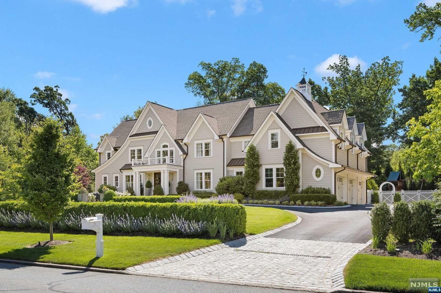 Rarely does a home's inviting curb appeal resonate harmoniously throughout the rest of the home. From the stark architectural rooflines to the placid outdoor oasis, the welcoming atmosphere is echoed throughout the interior of this showcase model home featuring approx 5500sf+ basement! Built in 2018 w/an extensive list of upgrades done by the homeowners, this amazing property features 5 bedrooms,(potential for 6), 7 baths, 3 car-garage, 1 acre prop, Ingrd pool, circular driveway, & gorgeous mature landscaping. Sun-drenched designer chef's EIK w/ marble center island/subzero/wolf range/2 Bosch DW/ open to fam rm w/ built-in/coffered ceilings/FP. The elegant primary suite is personified w/ gorgeous mill work/built-in, his & her custom closets & a spa-like marble bath. Stroll down the secret hallway to the incredible theater/game room/art room - a private sanctuary. Tranquility is exuded the minute you step onto the backyard, an entertainer's dream complete w/ a saltwater gunite pool