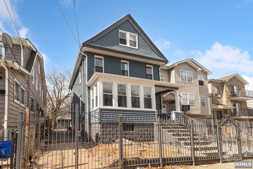 Astonishing single family home!!!! Home has been renovated from top to bottom with top notch finishes ready to occupied by future homeowner! Sitting on a 33 x 100 lot size this property features parking for over 4 cars on driveway and 1 car garage. First floor you will walk into immaculate living room with detailed French doors with access to sun room, large dining room, all white cabinet and granite countertop kitchen with stainless and steel appliances, washer and dryer along with a full bathroom. Second floor will feature 3 large bedrooms with one fully renovated bathroom and third floor will feature a large one bedroom with enough room to convert it into your master suite. Basement has been partially finished. Property offers central A/C and hot forced air!! Property located with close proximity to public transportation, shopping center, restaurants, schools and more. Come and see it now!