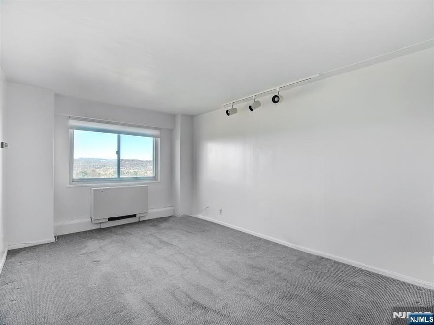 This efficiency one-bedroom cooperative residence offers an excellent opportunity for owner-occupants seeking comfort, convenience, and value. The COOP features a functional kitchenette, a carpeted living room and bedroom, and a newly updated bathroom, providing a move-in-ready foundation for easy living. Enjoy western-facing views and the benefits of high-rise living in a well-established, professionally managed building. This residence presents a rare chance to own at a reasonable price point while enjoying the security and amenities of a full-service community. Harrison Park Towers offers a 24-hour front desk, on-site management, complimentary jitney service, a fully equipped fitness center, and underground parking. With all utilities included, this is a low-maintenance lifestyle ideal for those looking to simplify without sacrificing convenience. Owner occupancy required. No investors. Co-op board approval required. At 20% down payment needed Ownership shares: 201. Monthly maintenance: $1,030. Maintenance includes taxes, building maintenance, and all utilities (heat, A/C, hot water, electric). Entrance requirements and move-in fees apply. Low closing costs.