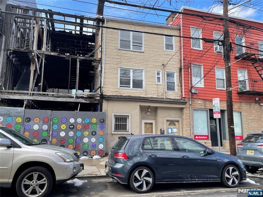 Prime Downtown Jersey City repair to the adjoining/party wall and is being sold AS-IS strictly. Due to safety and liability concerns, no interior access is permitted. Ideal for experienced investors or contractors seeking value add opportunity in a prime location