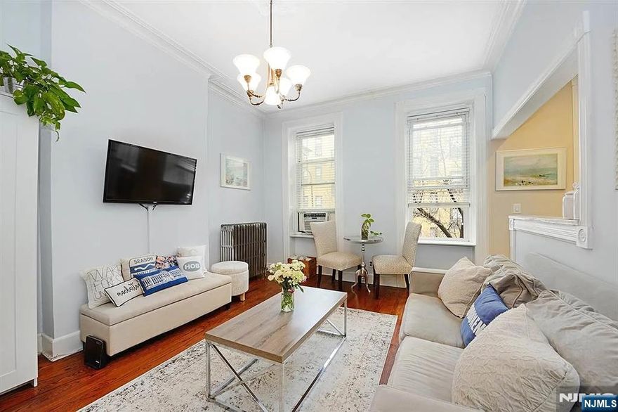 Welcome to this sun-drenched one-bedroom apartment located on uptown Park Avenue in one of Hobokenâ€™s most sought-after neighborhoods. This residence seamlessly blends classic charm with modern conveniences, featuring hardwood floors, high ceilings, and abundant natural light. The home offers an updated kitchen and bathroom, along with the convenience of a newly installed in-unit washer and dryer. Ideally situated near Hobokenâ€™s vibrant dining, shopping, and waterfront attractions, and excellent access to transportation, including the PATH, NYC Ferry, NJ Transit, and nearby parks and cafés.