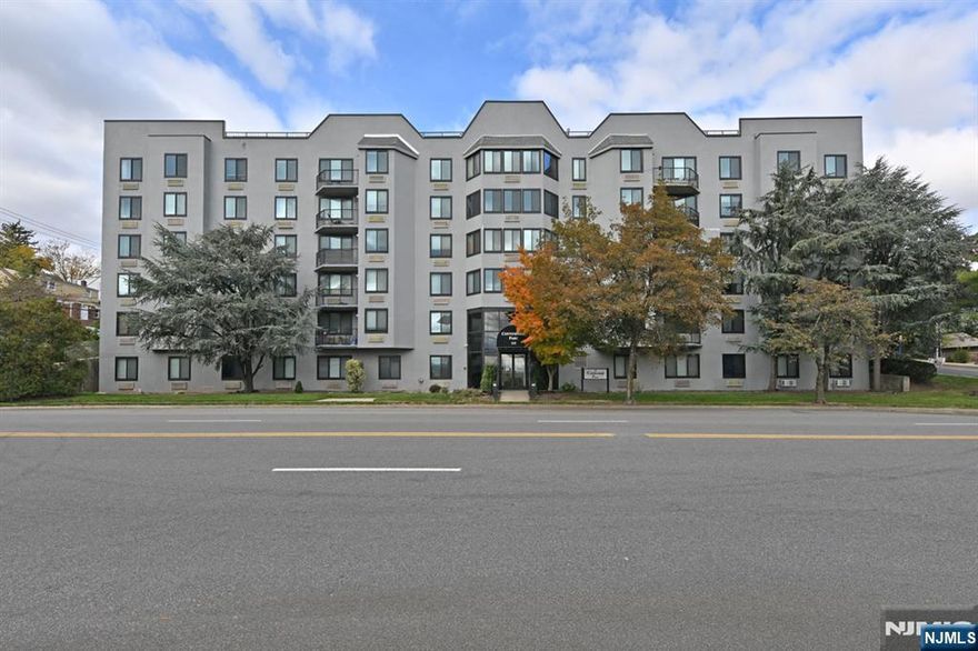 RARE, HIGHLY-PRIZED AND SELDOM AVAILABLE 2-BEDROOM, 2-BATH END UNIT HOME!! This in-demand model is VERY SPACIOUS. Sun-drenched! Younger noise-blocking windows throughout; 4 Friedrich heat/AC units (2022); refrigerator (2023); dishwasher (2022); carpeting (2022); NYC views; 2 king-sized bedrooms. Master suite has full wall of mirrored closet space. NYC express bus at front door, close access to routes 17, 46, 80; train station, Hackensack Medical Center and downtown shopping/dining/services within easy walking distance. Pharmacy and Polifly Park/playground one block away. Laundry, as well as trash/recycling facilities on each floor. Superintendent in residence, 2 elevators. Cats and small dogs allowed. Indoor and outdoor parking available -- outdoor parking is $45/month; enclosed garage parking is $60/month. Enjoy the upcoming holidays in your new home!!