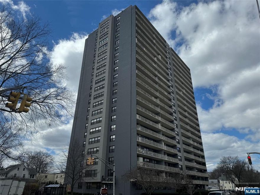 Experience the joy of luxury high rise living at Passaic Park's Carlton Tower. Beautiful, move-in ready 12th floor 2 bed/2 bath unit with updates such as new flooring with crown and base molding, freshly painted rooms, new heating/cooling unit in living room with remote control, new light fixtures, high end doorknobs, keyless entry, cordless blinds, and built in shelving in primary bedroom closet. Once the balcony is made available, you will have views of NYC and Garrett Mountain! The 24 hr doorman is ready to tend to all of your needs. Outdoor pool and gym (membership required). NYC bus stop at corner of building. Train station a few blocks away. All utilities included. Pet may be considered. No smoking.