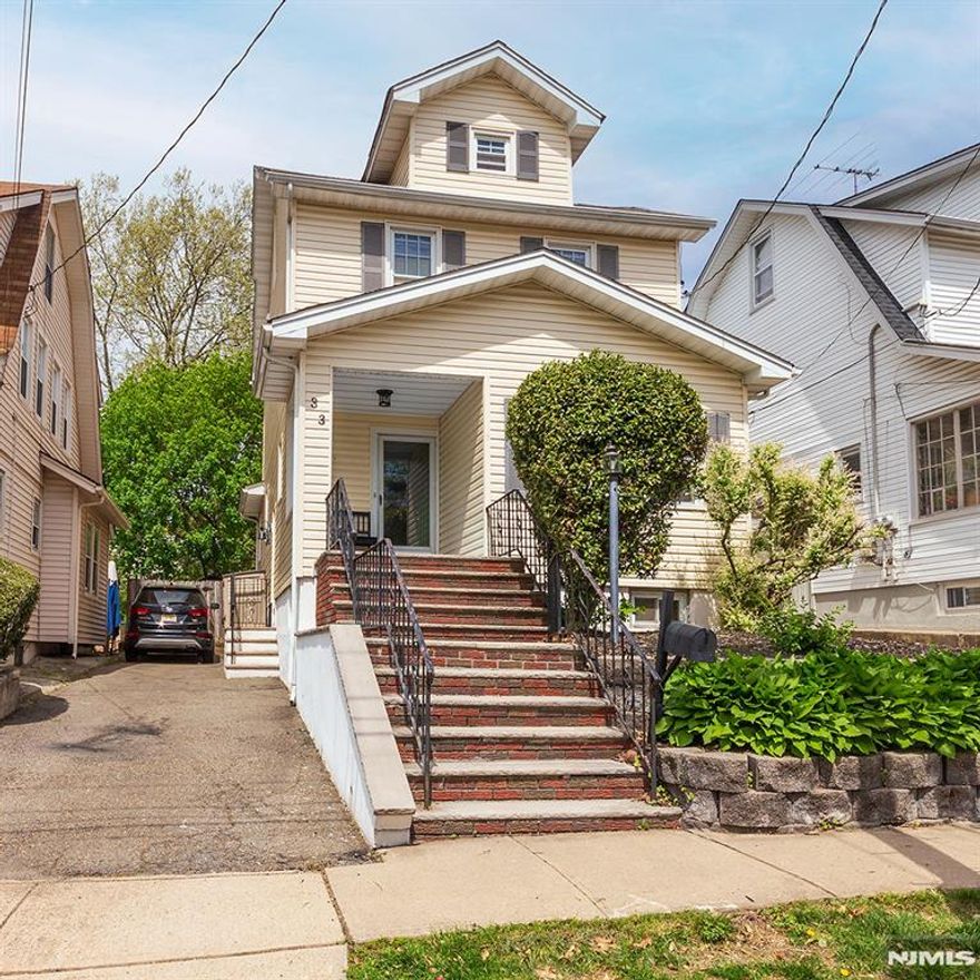 Welcome Home to 33 Norwood. This Charming three-bedroom, one and a half bath home is located on quiet dead-end street, backing to the Glen Ridge Country Club. This well-maintained property welcomes you with a covered front porch. The first floor contains an open Living Room, Dining Room and a bright Sunroom area. The updated eat in kitchen offers ample white cabinetry, granite counters, and new top of the line stainless steel appliances. A half bathroom and mud area to the rear yard finishes the first floor. The three bedrooms and renovated full bathroom are located on the second floor. The recently finished space on the third floor is a perfect peaceful area, suitable of a home office. Additional features include original hardwood flooring and plenty of natural light. The home is conveniently located to schools and transportation for commuters. The driveway offers ample off-street parking for up to three cars. This home is perfect for first-time buyers, downsizers, or anyone looking for a comfortable and convenient place to call home.