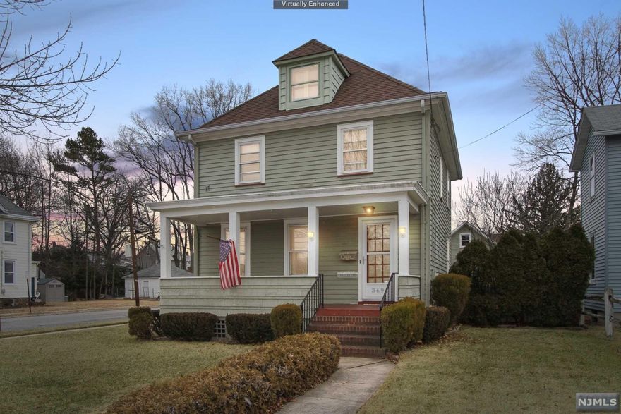 Central Business District of Westwood, formerly a doctor's office, this charming colonial welcomes you with a front porch for those warm summer days. The first floor offers the Living room, dining room, and eat-in-kitchen. Second floor has 2 bedrooms, plus a den (originally 3rd bedroom) Walk up Attic is finished. Outside there's a nice sized fenced in yard. Past the yard is the 2 Car Garage with the Extra Large Workshop.