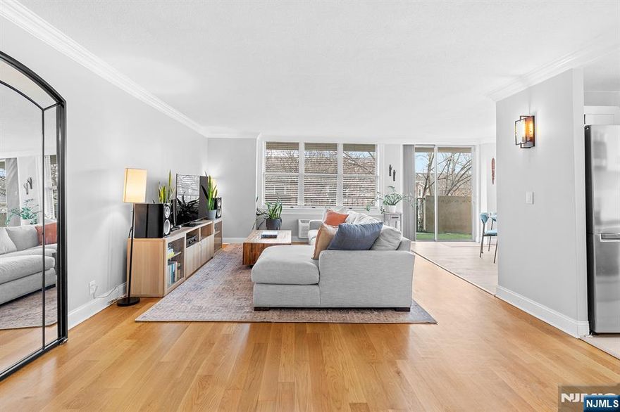 Welcome to Grand Cove Way, Edgewater's best kept secret. Beautiful updated 2 bedroom, 2 bath condominium offering comfort and convenience with an unbeatable location. This bright and sunny home features a spacious open layout filled with natural light, updated finishes, and generously sized rooms. Enjoy a warm summer's night on your private balcony. Easy access to the scenic Hudson River's Riverwalk just perfect for mornings strolls or evening sunsets. This well maintained community offers a refreshing pool overlooking the Hudson River, creating a resort like atmosphere and a fabulous Clubhouse. The bus to NYC is located directly in front of the building making commuting a breeze. Don't forget about the ferry system which is just minutes away for another way of transportation to NYC. This complex is so close to shopping, dining, and outdoor recreation. This condo offers the perfect blend of lifestyle and location. A wonderful opportunity to own a move in ready home with views, amenities and exceptional convenience. Parking Outside Only: $65.00 per month/per car, $40.00 per month for storage room, and $100.00 per year/adult for pool access. Children are free. Welcome Home!