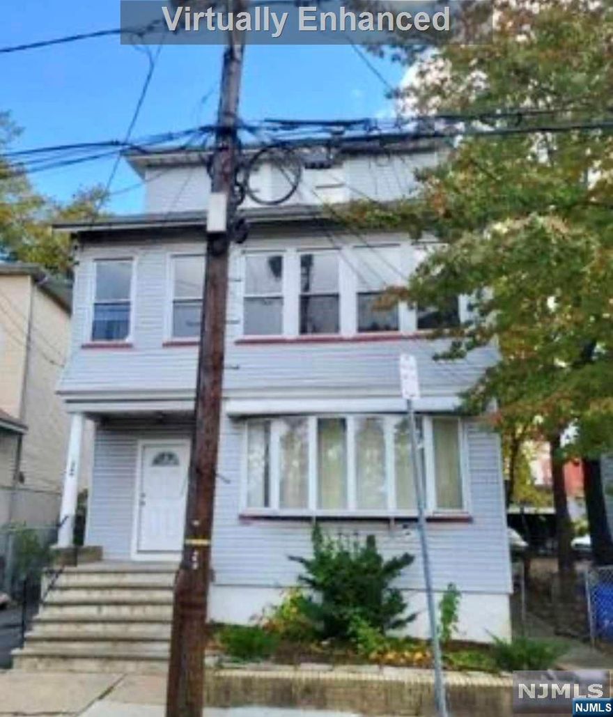 Great Investment Opportunity Awaits You ! This massive 3 family home has 10 Bedrooms with a finished basement beautifully renovated in 2021. Cherry hardwood wood Floors, Central Heat! Yes 10 Bedrooms , 4 Full Bathrooms + 2 half baths 1st & 2nd floor- 4 bedroom , 1.5 bathrooms 3rd floor 2 bedrooms/1 bathroom. Parking Space for 6 cars. Great Location only 7 mins from Newark Airport, 33 Mins to NYC by car, Make Your Appointment Today!!