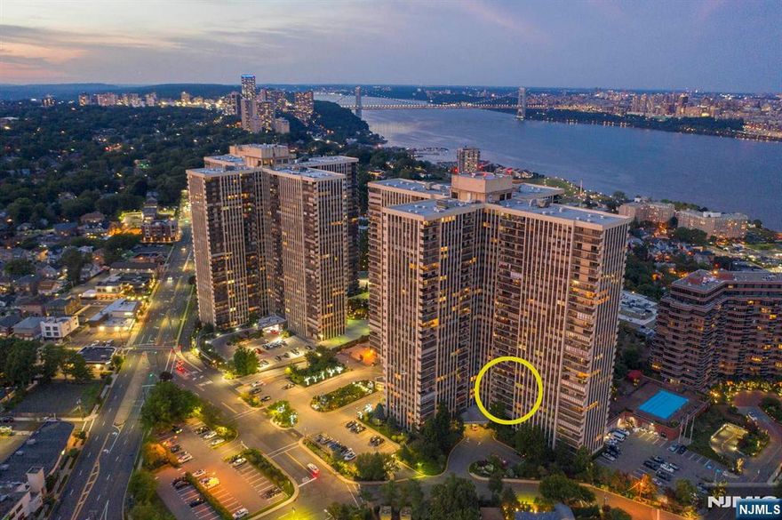 This spacious two bedroom apartment was fully renovated in 2020. The Western exposure creates magical sunsets to enjoy each evening, as well as a Southern Exposure from one end of the large terrace, offering stunning views of Manhattan & the Hudson River. Winston Towers is set upon the banks of the Hudson River, offering accessibility to Manhattan, by bus or Ferry, as well as a central location to major highways. Buses to Manhattan are just steps away, as well as a shuttle to the Edgewater Ferry, offered by the town of Fort Lee. Amenities include: Outside pool; Tennis/Pickle Ball & Basket Ball courts; Childrenâ€™s playground; 24 hour concierge/security. Parking is not deeded. Parking is available through the management office: $100 per month/indoor parking; $150 per month/indoor tandem parking; & $75 per month/outdoor parking. Reduced pricing for the Palisadium Gym, located within immediate proximity. Close proximity to places of worship, as well as expansive dining & shopping options.