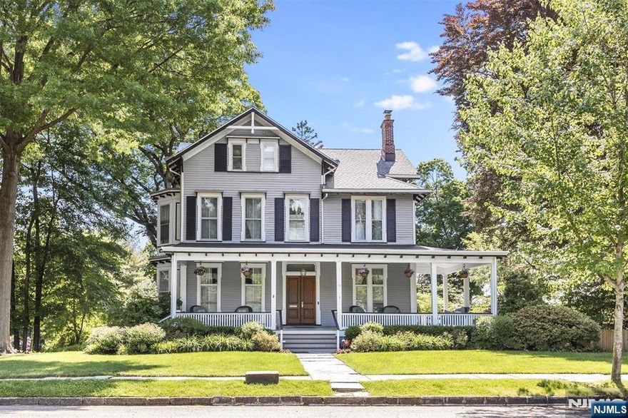 You've been waiting for this one! Blending Victorian details&charm w/modern comforts, this exceptional home retains many original architectural features while offering thoughtful updates throughout. From the moment you enter, you'll be captivated by the grand foyer w/inlaid wood flooring, original molding & two stunning wood-burning fireplaces w/their original mantels perfect for cozy evenings in both the living and dining rooms. Sunlight pours in through picturesque bay windows, highlighting the home's rich character&craftsmanship. The kitchen has been renovated&footprint expanded, featuring white cabinetry&access to the back porch overlooking the gorgeous yard&pool. All of the home's bathrooms have been renovated. With six spacious bedrooms plus a bonus room ideal for a home office, there's plenty of room to live, work&grow. Situated on a fully fenced corner lot, the home is surrounded by professionally landscaped gardens, creating a private backyard oasis complete with a heated in-ground pool, wrap-around front porch&multiple outdoor living spaces perfect for entertaining or relaxing year-round. Additional highlights include CAC, abundant storage and seasonal NYC skyline views. Unmatched convenience w/jitney stop right at your front door. Whether you're sipping morning coffee on the porch, hosting summer pool parties, or watching the garden come to life through the seasons, this home is designed for making lasting memories. A true gem on one of GR's most iconic streets.