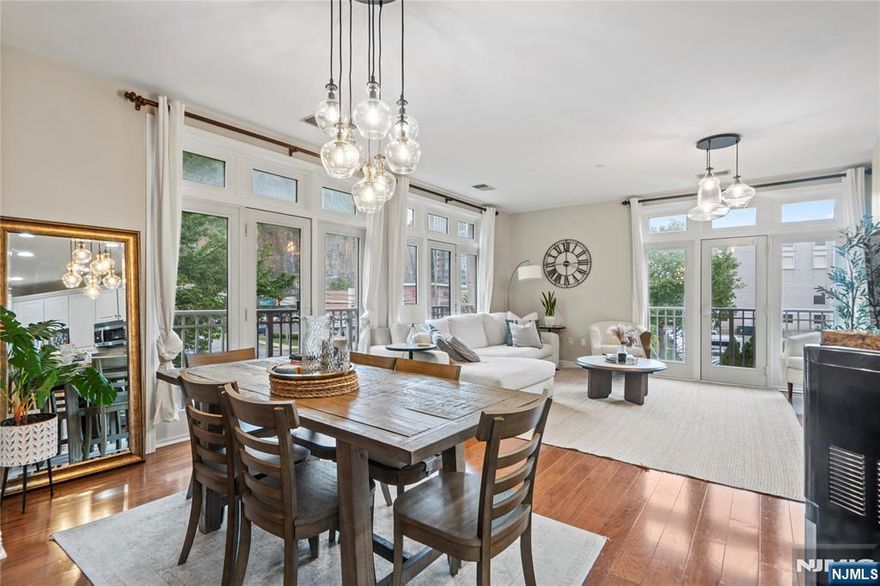 Welcome home to this top floor 3 bed 2 bath waterfront building located at Hudson Pointe. This home stretches across approx. 1476 sqft. The kitchen includes beautiful cabinetry, stainless steel appliances & granite countertops which overlooks the living room and dining area. The master suite has an expansive walk-in closet & modern master bath. The second bedroom is very spacious with big windows and a big walking closet as well, the 3rd room allows for flexible living options where it can be used as an office or a 3rd bedroom. The amenities include a 24hr doorman, fitness center, business center, cinema room & a pool. Enjoy the convenience of two car indoor parking(1 assigned & 1 floating) which is very rare! Easy access to NYC with NJ Transit and Ferry Shuttle bus located right across the street, you don't want to miss this one!