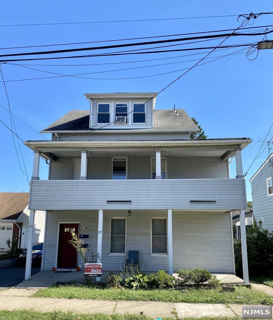 UPDATED!! NEW PICTURES!! GREAT INVESTMENT! VACANT ! 2 FAMILY 1ST FL 2 BEDROOM LIVINGROOM EAT IN KIT FULL BATH 2ND FL WITH ATTIC 5 BEDROOM 2 FULL BATH.SEMI FINISH BASEMENT WITH FULL BATH AND SEPERATE UTILITIES. DRIVEWAY FOR 3 CARS.