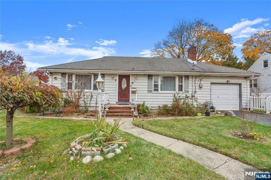 Discover this beautifully maintained ranch-style gem in the heart of Clifton, NJ! Offering true one-floor living, this home welcomes you with a warm and inviting living room, a bright and spacious eat-in kitchen, and two comfortable bedrooms designed for easy living. An attached garage adds everyday convenience.Prepare to be impressed by the fully finished basement, featuring a generous rec room, a walk-in closet, and a separate utility room-perfect for storage, hobbies, or creating your own personal retreat.Step outside to a lush backyard, ideal for hosting gatherings, gardening, or simply enjoying peaceful moments outdoors.With its unbeatable location just moments from top-rated schools, beautiful parks, and convenient transportation, this home offers the perfect blend of comfort, style, and lifestyle.