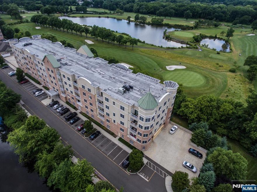 Beautiful luxury condo in desirable location with Bright East south view through large windows. Wood floor throughout. Kitchen with cherry wood cabinet, granite counter top with an adjoining dining area & stainless steel appliances. The Living room is enhanced by a 9 foot ceiling, and sliding glass doors to an outdoor terrace. walk-in closet in Master Bedroom. Master bath with double sink, separate glass shower, granite & marvel floor. Both rooms are facing east south. This condo is privacy, calm, silence. Full size Washer/Dryer in the unit. One indoor garage parking spot included & plenty of visitor parking spots. Club House with a fireplace, kitchen/party area, gym and relaxing room. Direct access from Rt. 4 and 5 min. driving distance to G.W.B. Close to I-80 & I-95. Also close to bus stop to NYC. ONLY FOR THE INVESTMENT BUYER