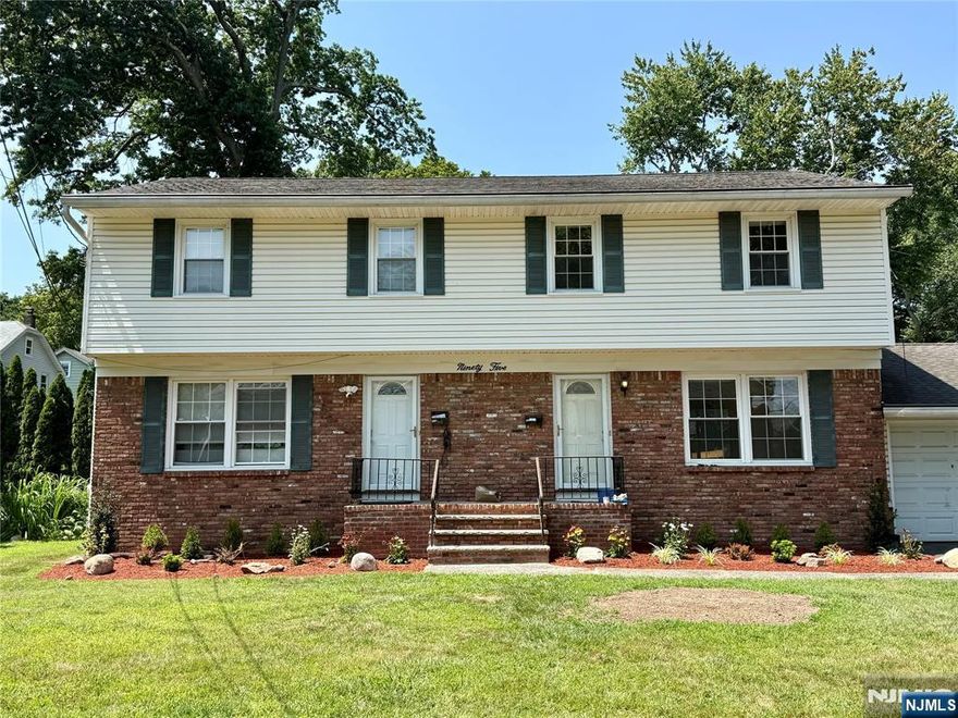 Freshly painted and shows nicely. Updated kitchen and bathrooms. Eat-in-kitchen with granite countertop. Bright living room. Kitchen is open to dining room with sliding glass doors to spacious deck and yard. Powder room on 1st floor. 3 large bedrooms with full bath on 2nd floor. Full finished basement with laundry area, recreation space and storage closets. Very spacious home. Dead end street on the border of Cresskill. Close to schools, park, shopping, town and NYC bus transportation. Tenant is responsible for snow removal and must have tenant's insurance. Landlord maintains lawn and rent includes water. No pets.